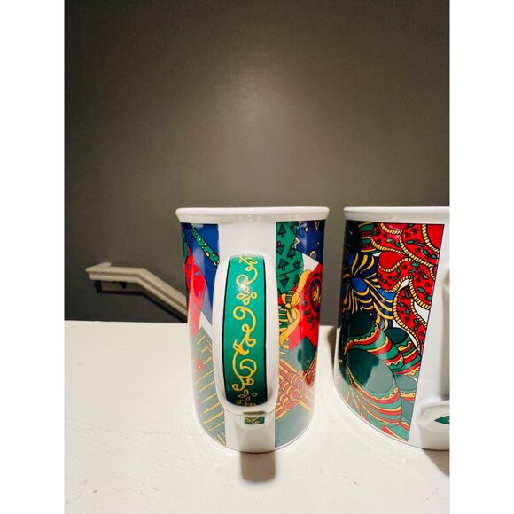 Holiday Elegance 1995 Christmas Mugs – FireWorks Designs – Set of 4 - Picture 5 of 10